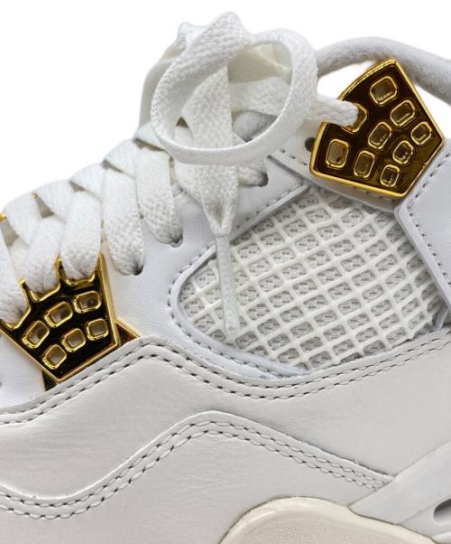NIKE（ナイキ）NIKE (ナイキ) スニーカー　NIKE　Women's Air Jordan 4 Retro（ウィメンズ　エアジョーダン　フォー　レトロ） ホワイト サイズ:23.5㎝の古着・服飾アイテム