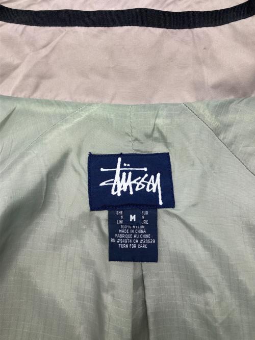 stussy（ステューシー）stussy (ステューシー) 90sジップアップジャケット OLD STUSSY 紺タグ 古着 ベージュ サイズ:Ｍの古着・服飾アイテム