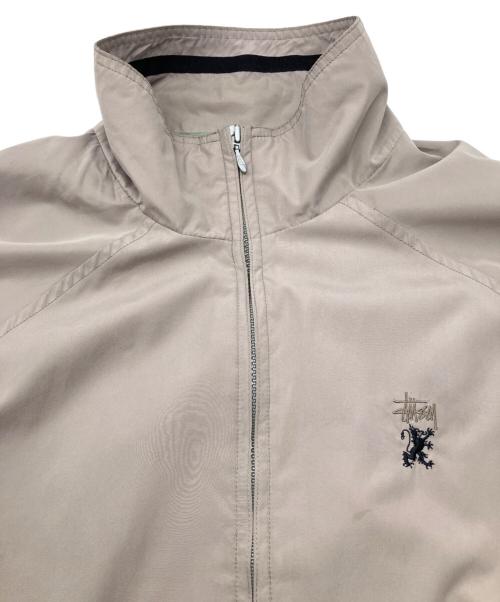 stussy（ステューシー）stussy (ステューシー) 90sジップアップジャケット OLD STUSSY 紺タグ 古着 ベージュ サイズ:Ｍの古着・服飾アイテム