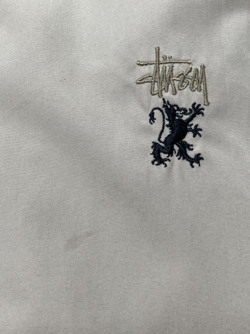 stussy（ステューシー）stussy (ステューシー) 90sジップアップジャケット OLD STUSSY 紺タグ 古着 ベージュ サイズ:Ｍの古着・服飾アイテム