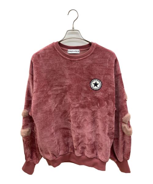 STEALTH STELL'A（ステルスステラ）STEALTH STELL'A (ステルスステラ) 厚手ニット レッド×ピンク サイズ:1の古着・服飾アイテム