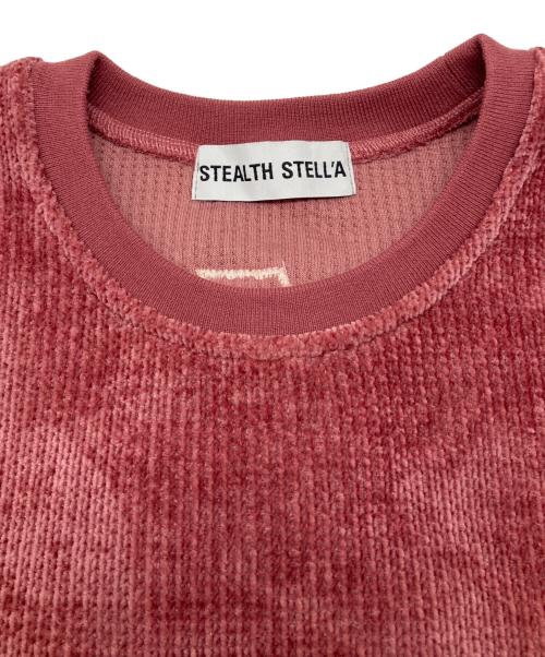 STEALTH STELL'A（ステルスステラ）STEALTH STELL'A (ステルスステラ) 厚手ニット レッド×ピンク サイズ:1の古着・服飾アイテム