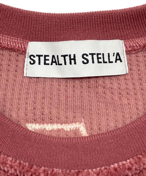 STEALTH STELL'A（ステルスステラ）STEALTH STELL'A (ステルスステラ) 厚手ニット レッド×ピンク サイズ:1の古着・服飾アイテム