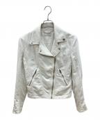 DIESELディーゼル）の古着「ライダースジャケット」｜ホワイト