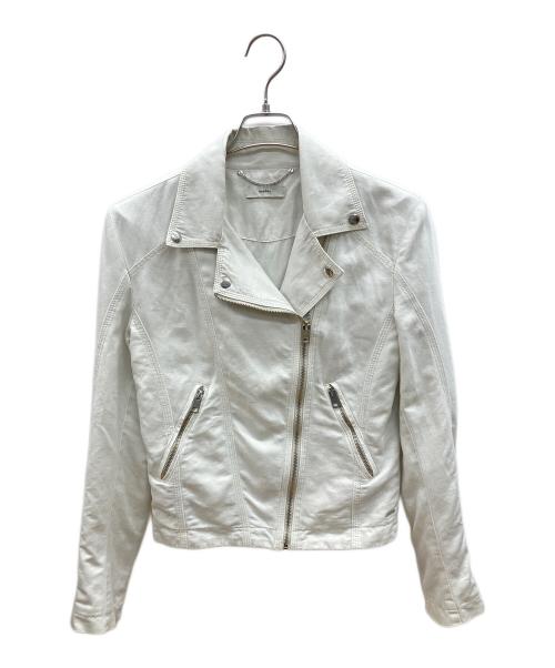 DIESEL（ディーゼル）DIESEL (ディーゼル) ライダースジャケット ホワイト サイズ:Sの古着・服飾アイテム