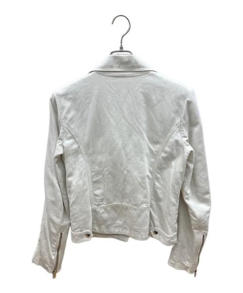 DIESEL（ディーゼル）DIESEL (ディーゼル) ライダースジャケット ホワイト サイズ:Sの古着・服飾アイテム