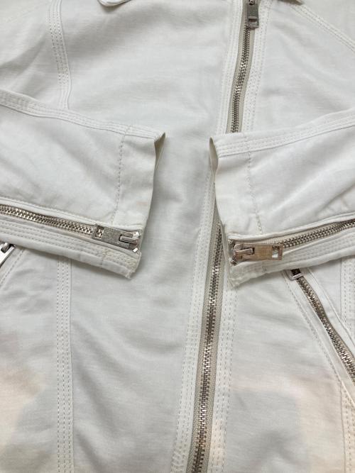 DIESEL（ディーゼル）DIESEL (ディーゼル) ライダースジャケット ホワイト サイズ:Sの古着・服飾アイテム