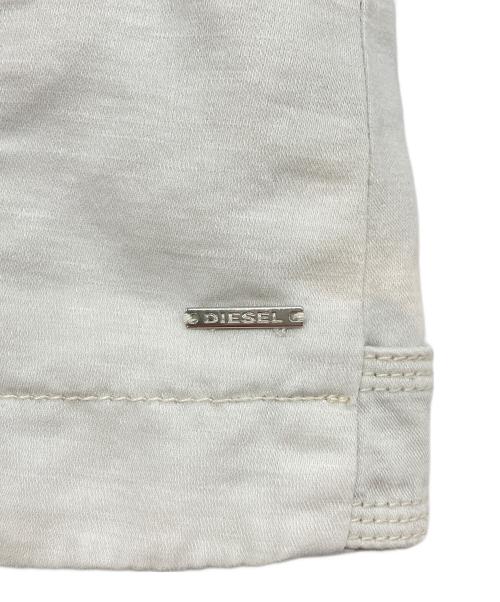 DIESEL（ディーゼル）DIESEL (ディーゼル) ライダースジャケット ホワイト サイズ:Sの古着・服飾アイテム