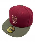 New Eraニューエラ）の古着「59FIFTY キャップ」｜レッド×グリーン