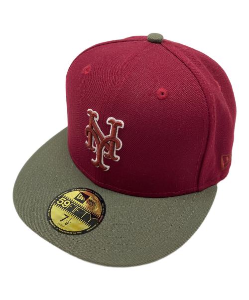 New Era（ニューエラ）New Era (ニューエラ) 59FIFTY キャップ レッド×グリーン サイズ:7 1/8の古着・服飾アイテム