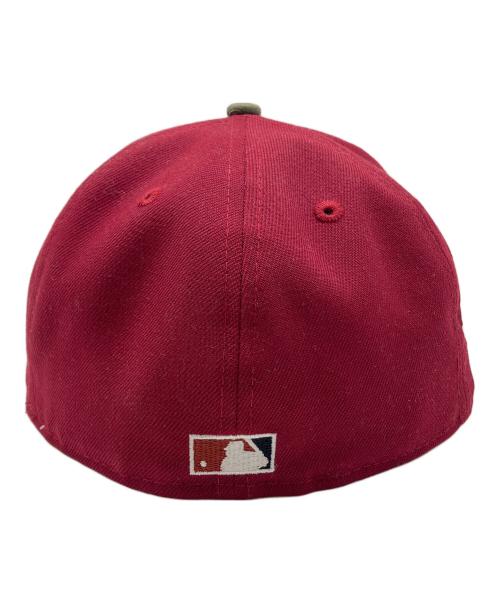 New Era（ニューエラ）New Era (ニューエラ) 59FIFTY キャップ レッド×グリーン サイズ:7 1/8の古着・服飾アイテム