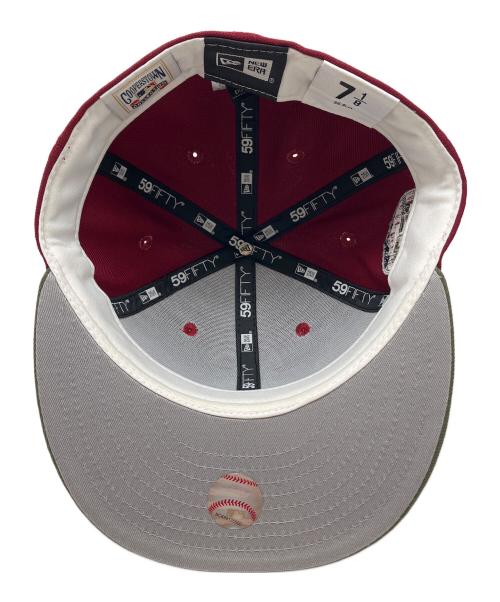 New Era（ニューエラ）New Era (ニューエラ) 59FIFTY キャップ レッド×グリーン サイズ:7 1/8の古着・服飾アイテム