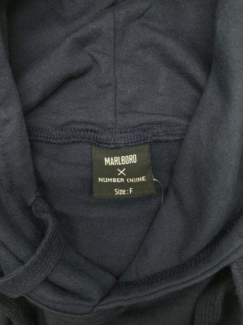 marlboro（マルボロ）marlboro (マルボロ) NUMBER (N)INE (ナンバーナイン) プルオーバーパーカー ネイビー サイズ:Ｆの古着・服飾アイテム