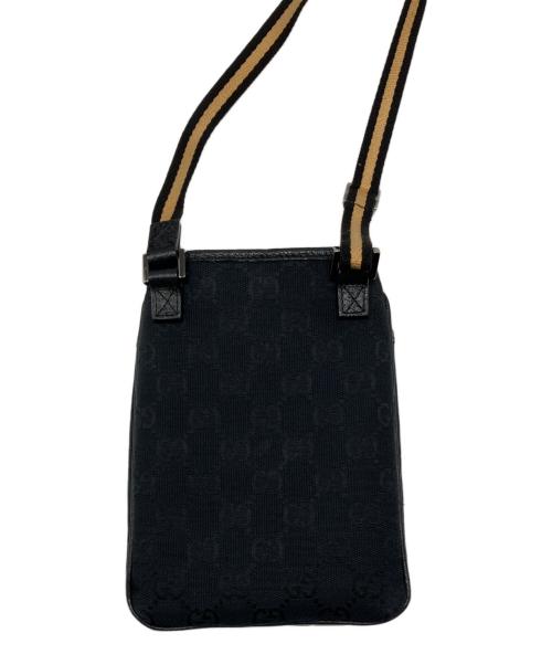GUCCI（グッチ）GUCCI (グッチ) GUCCI　ミニショルダーバッグ ネイビー×ブラック×ベージュの古着・服飾アイテム