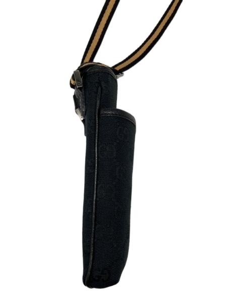 GUCCI（グッチ）GUCCI (グッチ) GUCCI　ミニショルダーバッグ ネイビー×ブラック×ベージュの古着・服飾アイテム