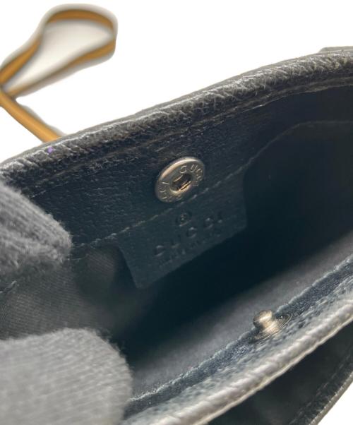 GUCCI（グッチ）GUCCI (グッチ) GUCCI　ミニショルダーバッグ ネイビー×ブラック×ベージュの古着・服飾アイテム