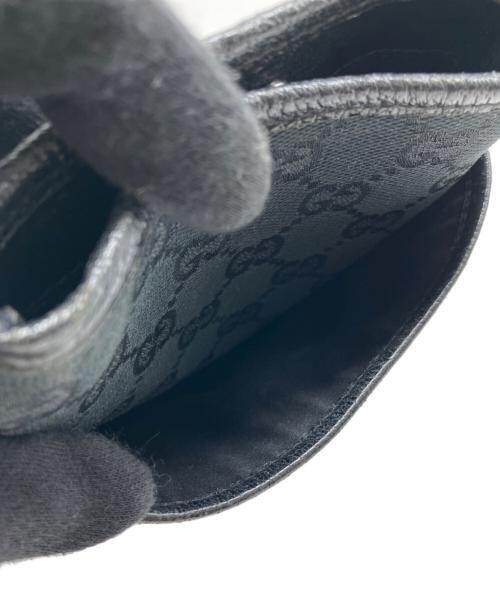 GUCCI（グッチ）GUCCI (グッチ) GUCCI　ミニショルダーバッグ ネイビー×ブラック×ベージュの古着・服飾アイテム