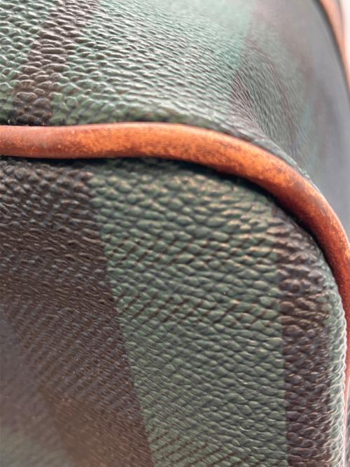 POLO RALPH LAUREN（ポロ・ラルフローレン）POLO RALPH LAUREN (ポロ・ラルフローレン) ボストンバッグ グリーン×ブラウンの古着・服飾アイテム