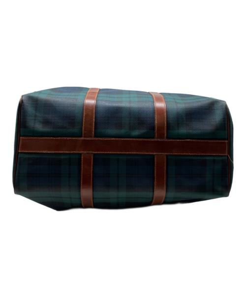 POLO RALPH LAUREN（ポロ・ラルフローレン）POLO RALPH LAUREN (ポロ・ラルフローレン) ボストンバッグ グリーン×ブラウンの古着・服飾アイテム