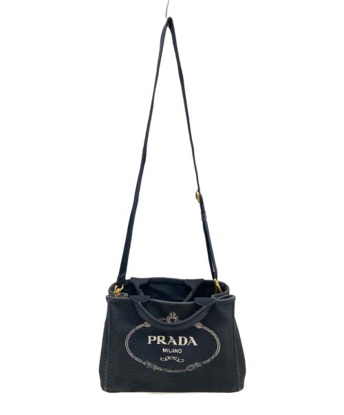 PRADA（プラダ）PRADA (プラダ) 2WAYバッグ　カナパミニ ブラックの古着・服飾アイテム