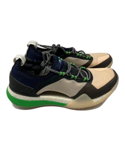 adidas（アディダス）adidas (アディダス) STELLA McCARTNEY (ステラマッカートニー) PUREBOOST X TR 3.0 ベージュ×ブラック×グリーン サイズ:24の古着・服飾アイテム