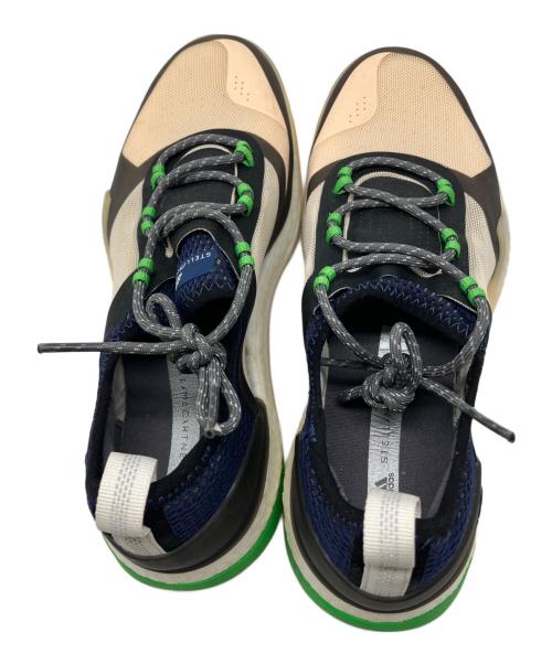 adidas（アディダス）adidas (アディダス) STELLA McCARTNEY (ステラマッカートニー) PUREBOOST X TR 3.0 ベージュ×ブラック×グリーン サイズ:24の古着・服飾アイテム