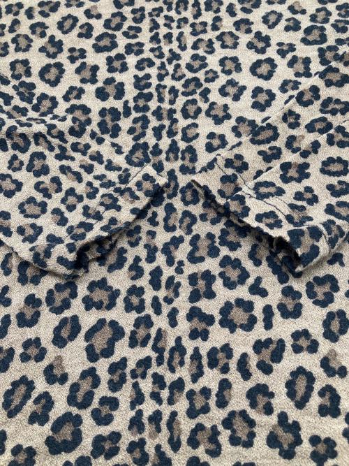 FENDI（フェンディ）FENDI (フェンディ) 薄手ニット　レオパード柄 ブラウン×ブラック サイズ:44の古着・服飾アイテム