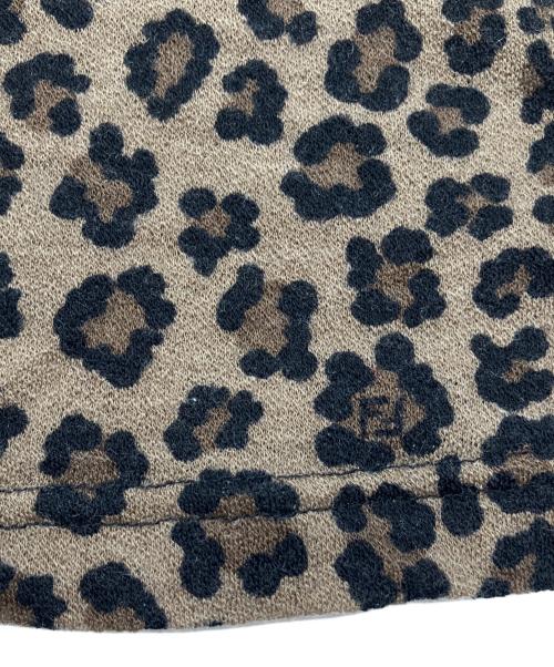 FENDI（フェンディ）FENDI (フェンディ) 薄手ニット　レオパード柄 ブラウン×ブラック サイズ:44の古着・服飾アイテム