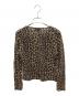 FENDI (フェンディ) 薄手ニット　レオパード柄 ブラウン×ブラック サイズ:44：8000円