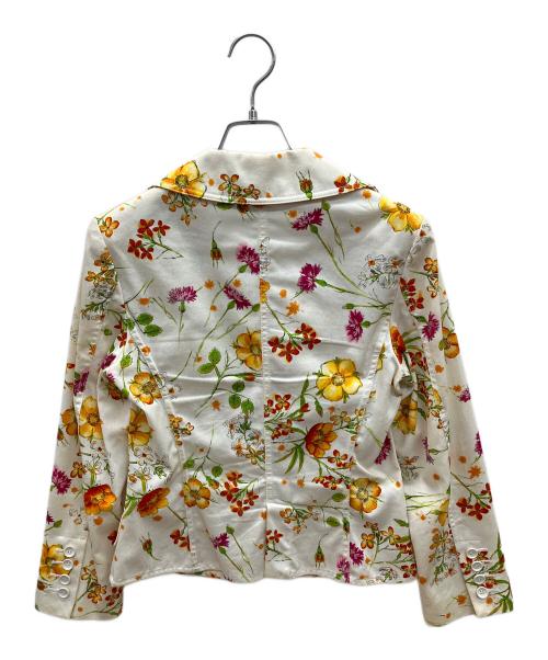DOLCE & GABBANA（ドルチェ＆ガッバーナ）DOLCE & GABBANA (ドルチェ＆ガッバーナ) 花柄3Bジャケット アイボリー サイズ:40の古着・服飾アイテム
