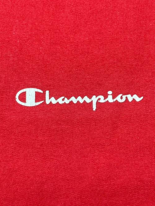Champion（チャンピオン）Champion (チャンピオン) 90sロゴプリントスウェット　古着 レッド サイズ:Lの古着・服飾アイテム