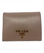 PRADAプラダ）の古着「サフィアーノ　2つ折り財布」｜ベージュ