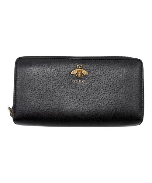 GUCCI（グッチ）GUCCI (グッチ) アニマリエ　長財布 ブラックの古着・服飾アイテム