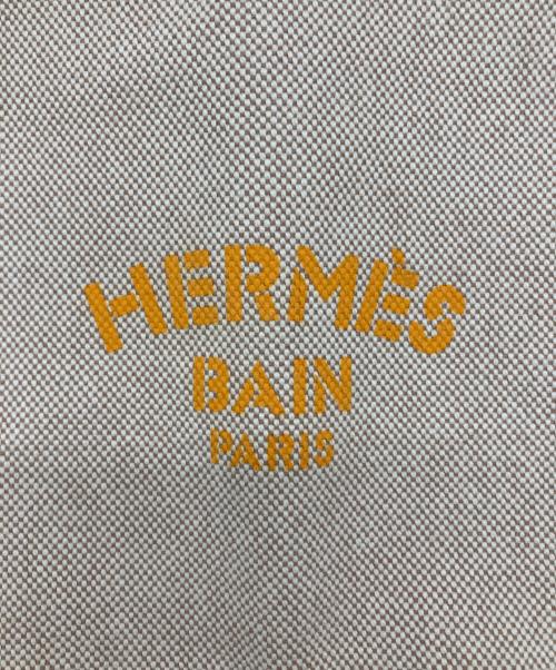 HERMES（エルメス）HERMES (エルメス) ポーチ　ニューヨッティングGM アイボリー×イエローの古着・服飾アイテム