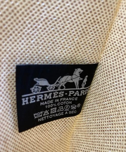 HERMES（エルメス）HERMES (エルメス) ポーチ　ニューヨッティングGM アイボリー×イエローの古着・服飾アイテム