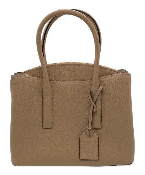 Kate Spade（ケイトスペード）Kate Spade (ケイトスペード) 2WAYバッグ　マルゴーミディアムサッチェル ベージュの古着・服飾アイテム