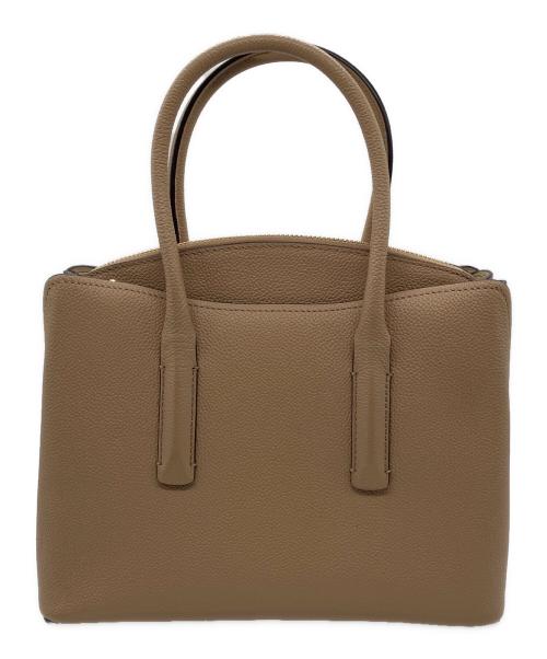 Kate Spade（ケイトスペード）Kate Spade (ケイトスペード) 2WAYバッグ　マルゴーミディアムサッチェル ベージュの古着・服飾アイテム
