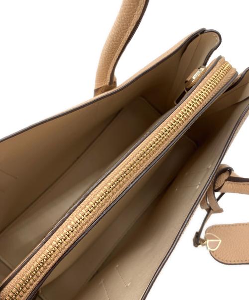 Kate Spade（ケイトスペード）Kate Spade (ケイトスペード) 2WAYバッグ　マルゴーミディアムサッチェル ベージュの古着・服飾アイテム