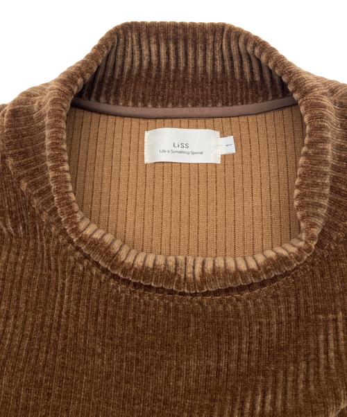 LiSS（リス）LiSS (リス) 長袖カットソー　冬物 ブラウン サイズ:1の古着・服飾アイテム