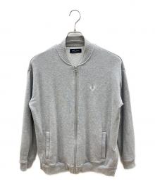FRED PERRY（フレッドペリー）の古着「スウェットジャケット」｜ライトグレー