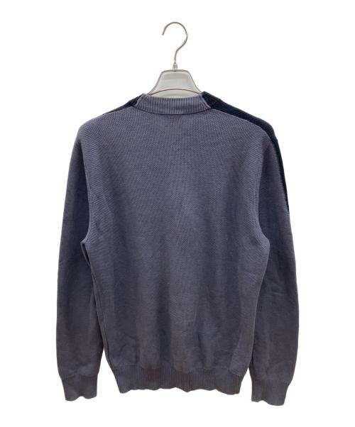 DIESEL（ディーゼル）DIESEL (ディーゼル) ニットジャケット グレー×ブラック サイズ:Ｍの古着・服飾アイテム