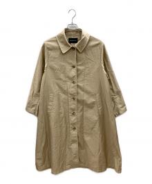 mizuiro-ind（ミズイロインド）の古着「ステンカラーコート　ナチュラル」｜ベージュ