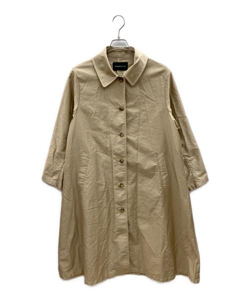 mizuiro-ind（ミズイロインド）mizuiro-ind (ミズイロインド) ステンカラーコート　ナチュラル ベージュ サイズ:不明の古着・服飾アイテム