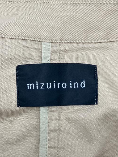 mizuiro-ind（ミズイロインド）mizuiro-ind (ミズイロインド) ステンカラーコート　ナチュラル ベージュ サイズ:不明の古着・服飾アイテム