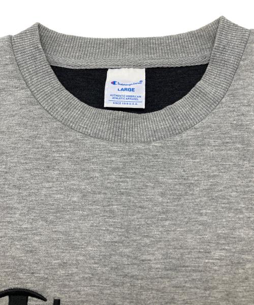Champion（チャンピオン）Champion (チャンピオン) スウェット グレー×ブラック サイズ:Lの古着・服飾アイテム