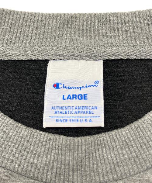 Champion（チャンピオン）Champion (チャンピオン) スウェット グレー×ブラック サイズ:Lの古着・服飾アイテム