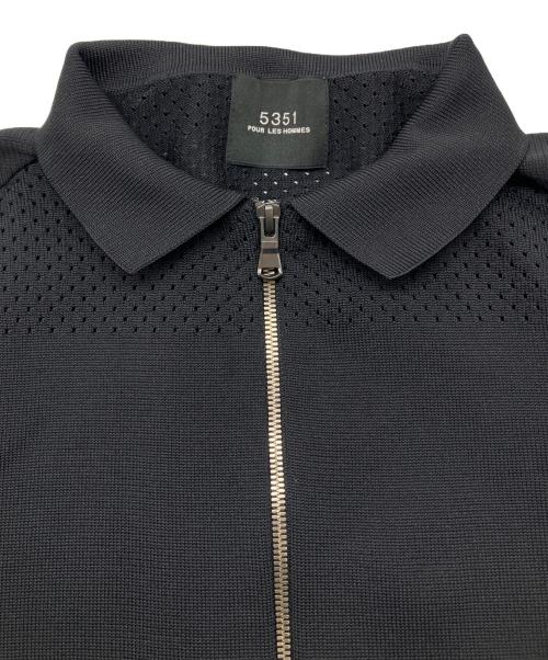 5351 pour les hommes（5351プールオム）5351 pour les hommes (5351プールオム) ジップジャケット ブラック サイズ:44の古着・服飾アイテム