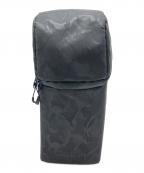 aostaアオスタ）の古着「レンズバッグXL　SancturaryⅣ」｜ブラック×オレンジ