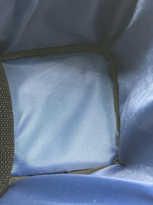 aosta（アオスタ）aosta (アオスタ) レンズバッグXL　SancturaryⅣ ブラック×ブルー 未使用品の古着・服飾アイテム