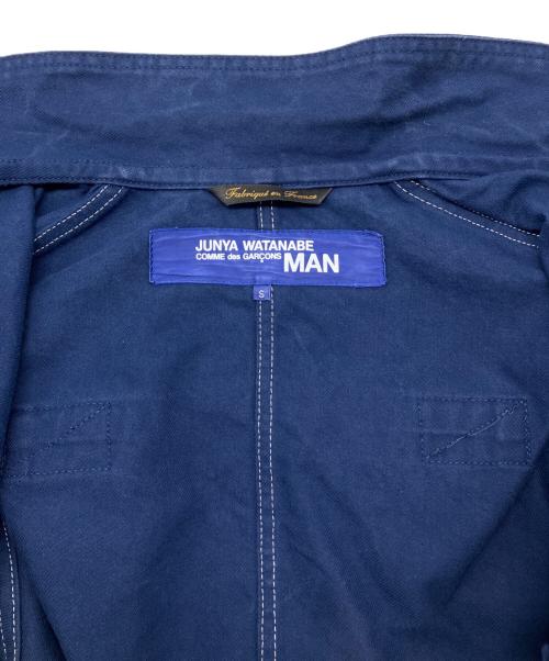 JUNYA WATANABE MAN（ジュンヤワタナベマン）JUNYA WATANABE MAN (ジュンヤワタナベマン) カバーオール ブルー×ホワイト サイズ:Sの古着・服飾アイテム